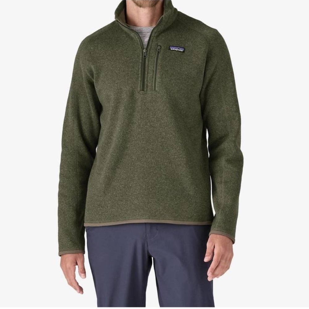 Patagonia Men’s Better Sweater 1/4-zip Fleece Industrial Green Style 25522 - Picture 2 of 11